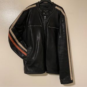 Wilsons Leather brand faux leather XXL Biker jacket